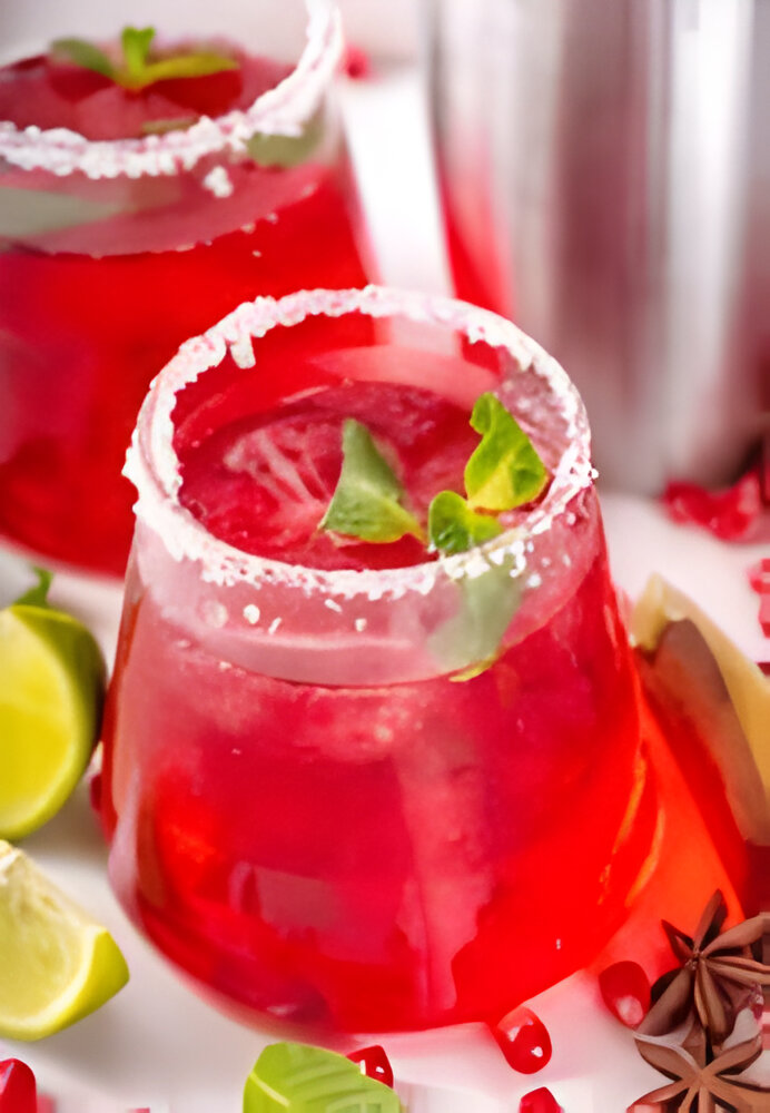 Sparkling Pomegranate Mocktail