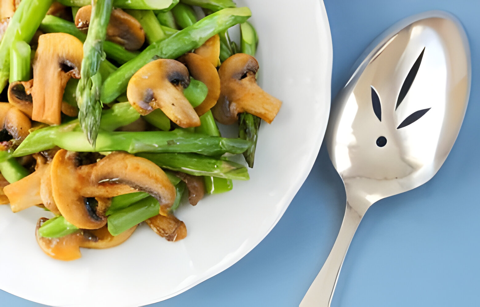 Garlic Butter Mushroom and Asparagus