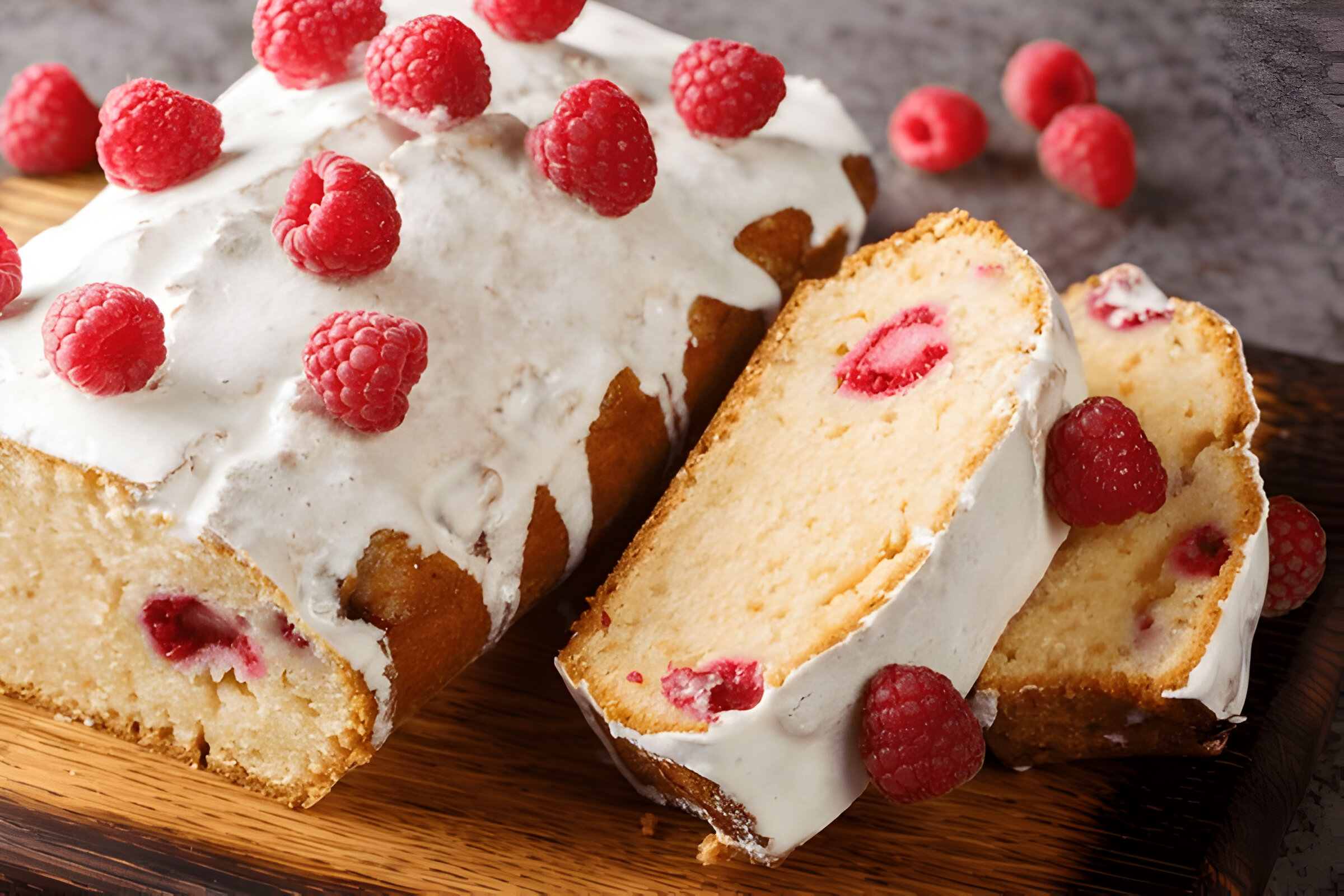 White Chocolate Raspberry Cake