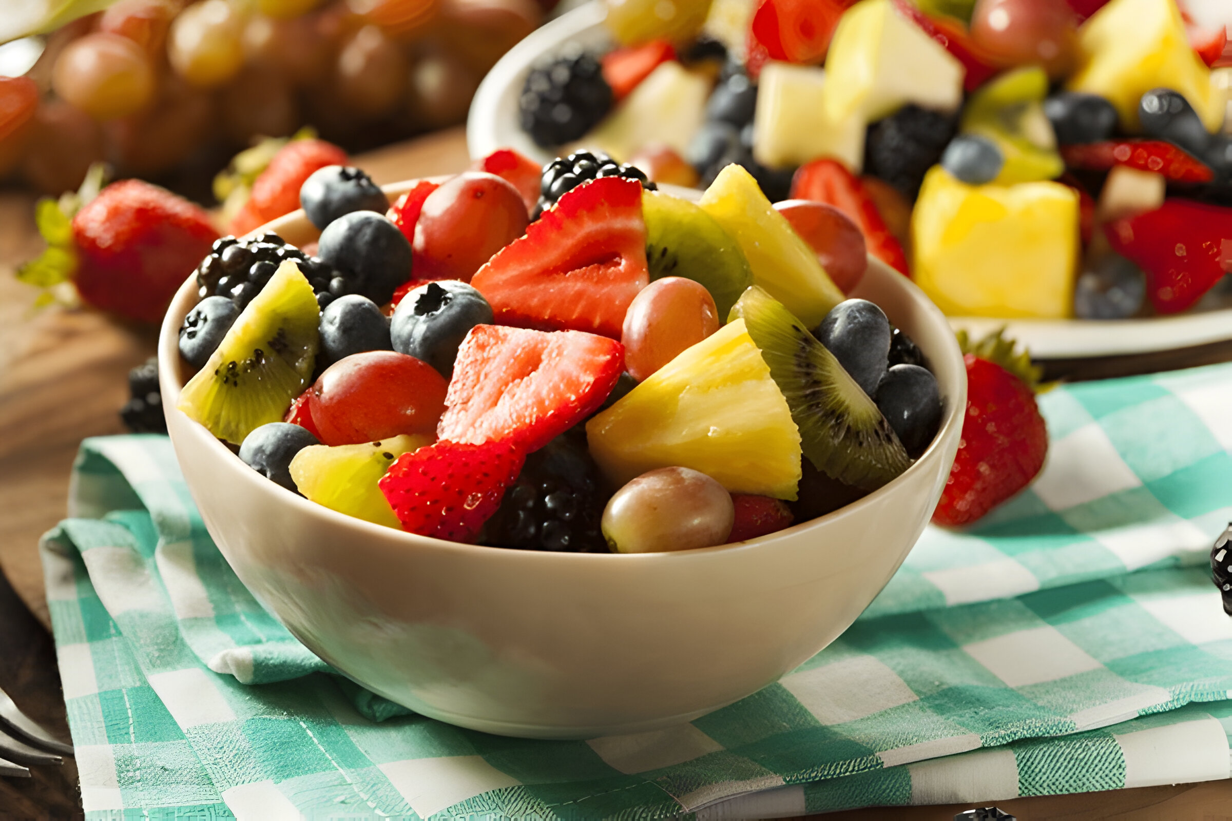 Fruit Salad with Honey Lime Dressing